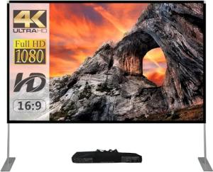 SKERELL 100 Inch Outdoor Projector Screen with Stand