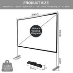 SKERELL 100 Inch Outdoor Projector Screen with Stand