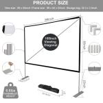 SKERELL 100 Inch Outdoor Projector Screen with Stand