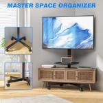 Portable Rolling TV Stand with Adjustable Height