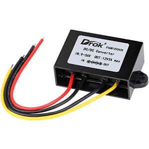 DROK 12V Boost Buck Converter for Car Audio
