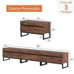 Wampat 3-in-1 TV Stand for Up to 110 Inches