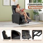 BestMassage Recliner Chair with Lumbar Support