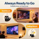 VIVOHOME 80 Inch HD 4K Pull Down Screen