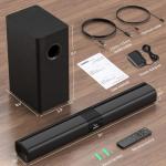 Saiyin 100W Sound Bar with Subwoofer and Bluetooth