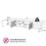 POVISION Mid-Century Modern TV Stand for 85-inch TVs