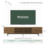 POVISION Mid-Century Modern TV Stand for 85-inch TVs