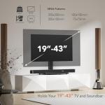 Swivel TV Stand for 19-43 Inch TVs