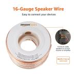 50ft Transparent 16-Gauge Speaker Wire Cable