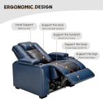 Electric Recliner Chairs Set with Cup Holders