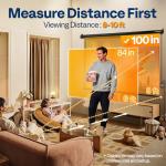 VIVOHOME 100-Inch Motorized Projector Screen with Remote