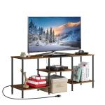 Rustic TV Console Table with Outlets, 45