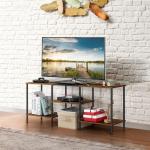 Rustic TV Console Table with Outlets, 45