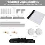 Portable 100" 16:9 4K Projection Screen with Stand