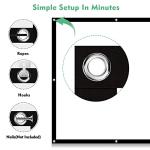 100-inch Portable 4K HD Projector Screen