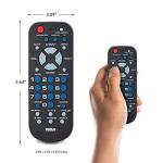 RCA Palm-Sized Universal Remote Control for 3 Devices