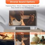 Bestisan 50W Small Sound Bar with Surround Sound