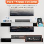 Bestisan 50W Small Sound Bar with Surround Sound