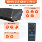 Bestisan 50W Small Sound Bar with Surround Sound