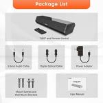 Bestisan 50W Small Sound Bar with Surround Sound