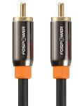 FosPower 6ft Gold Plated Coaxial Audio Cable 2-Pack