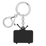Vintage Acrylic Television Keychain for Nostalgic Gifts