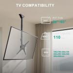 WALI Ceiling TV Mount for 26-65 Inch TVs