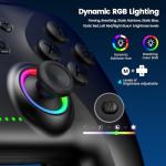 Wireless Bluetooth Gaming Controller with Hall Joysticks