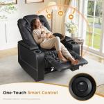Power Recliner Chair with USB Ports and Cup Holders
