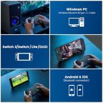 Wireless Bluetooth Gaming Controller with Hall Joysticks