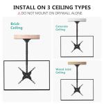 WALI Ceiling TV Mount for 26-65 Inch TVs