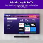 Roku TV Wireless Soundbar with Enhanced Stereo Sound