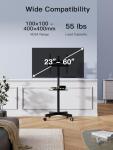 Rolling TV Stand on Wheels for 23-60 Inch TVs
