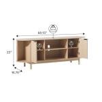 Walker Edison Chloe 65-Inch Curved TV Stand