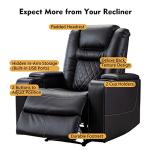 CANMOV Electric Recliner Chair with USB and Cup Holders