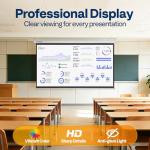 VIVOHOME 100" HD 4K Pull Down Projector Screen