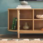 Walker Edison Chloe 65-Inch Curved TV Stand