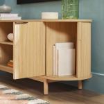 Walker Edison Chloe 65-Inch Curved TV Stand