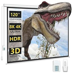 120-Inch Motorized Electric Projector Screen with Remote