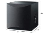 Yamaha 10" 100W Powered Subwoofer - Black
