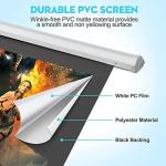 120-Inch Motorized Electric Projector Screen with Remote
