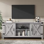 Modern Farmhouse TV Stand with Barn Doors
