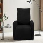 Black Recliner Chair Cover Set with Pocket