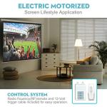 120-Inch Motorized Electric Projector Screen with Remote