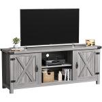 Modern Farmhouse TV Stand with Barn Doors