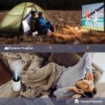 4K Mini Portable Projector with WiFi & Bluetooth