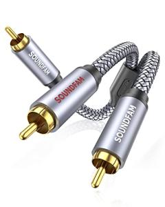 Soundfam 3ft RCA Y Splitter Cable for Audio