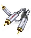 Soundfam 3ft RCA Y Splitter Cable for Audio