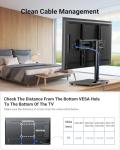 Adjustable Swivel TV Stand for 32-65 Inch TVs