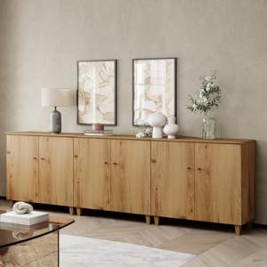 WAMPAT 106" Modern TV Stand with Storage